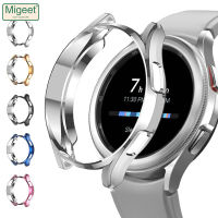 Migeet เคสสำหรับ Samsung Galaxy Watch 4 Classic 46Mm/42Mm TPU ชุบเต็มเคสกันกระแทก Galaxy Watch 4ปกป้องหน้าจอ44Mm 40Mm