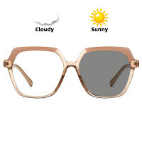 Myopia Sunglasses Photochromic Finished Men Women Myopia Eyeglasses Frame with Color Lens Sun Glasses Myopia Eyewear FML