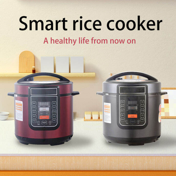 6L Rice Cooker English Version Smart Rice Cooker MultiFunction