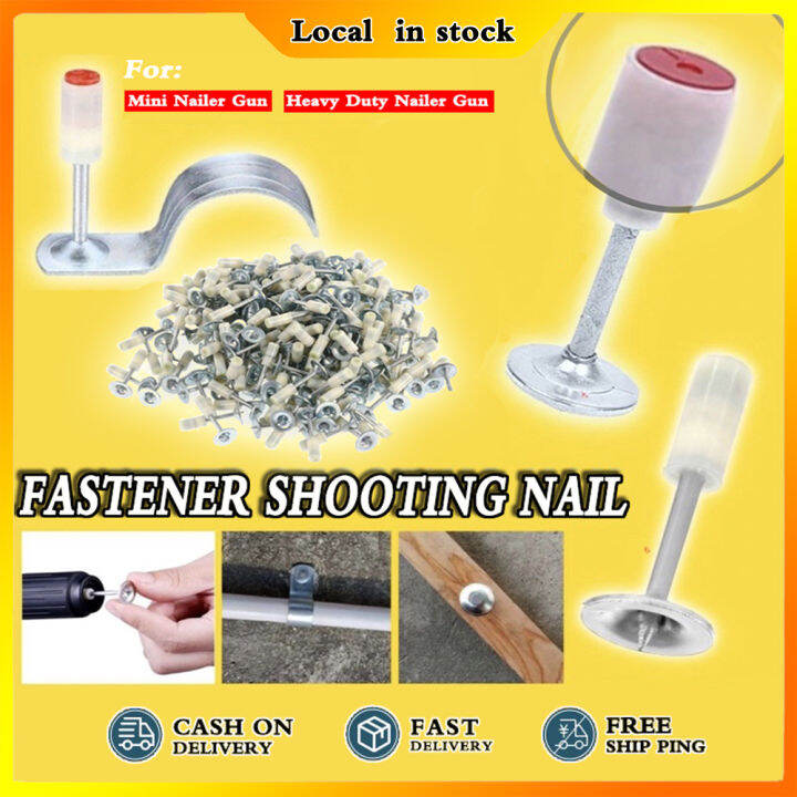 100pcs Manual Steel Nails Gun Rivet Tufting Nail Gun Ceiling Concrete