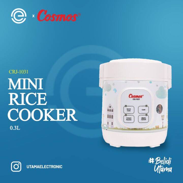 cosmos mini digital rice cooker 4 in 1 crj 1031