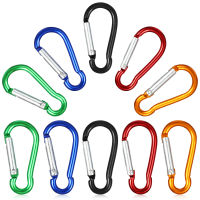 40 ชิ้น Carabiners กลางแจ้ง Carabiner รูปมะระพวงกุญแจ Snap Hook คลิปสำหรับเดินป่าตั้งแคมป์