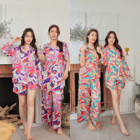 ชุดนอน Muslin pajamas Silk Satin ( รุ่น U1137,P1137,T1137,U1138,P1138,T1138)