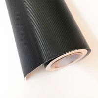 30cmx200/500cm 3D Carbon Fiber Vinyl Car Wrap Sheet Roll Film Sticker Decal Sale car styling accessories black color