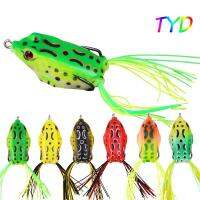 5 Pcs Luya Bait Spiral Slurry Twenty Color Thunder Frog Silica Gel Soft Bait 6.5g/9.9g/ 12.6g Attack Black Fish Bass False BaitLures Baits