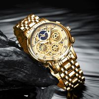 LIGE 2023 Fashion Gold Watch Women Watches Ladies Creative Steel Womens Bracelet Watches Female Waterproof Clock Reloj Mujer