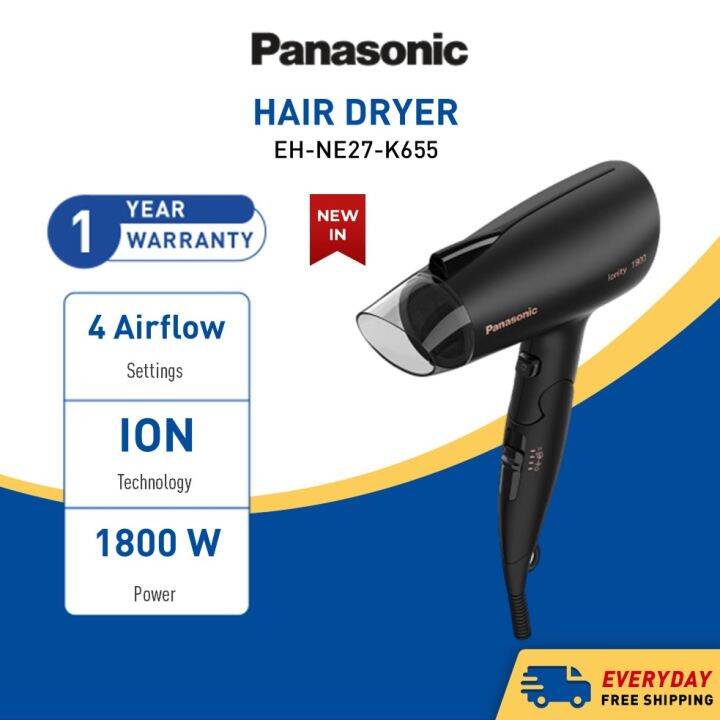 Panasonic Ion Hair Dryer Eh Ne27 Compact Foldable Powerful Fast Dry Hair Blower 1800w 2413