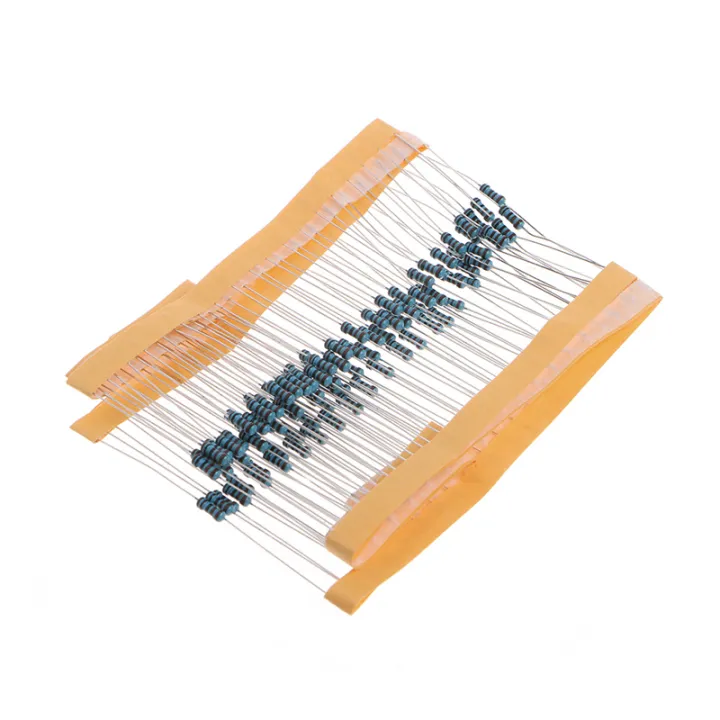 100 Pcs 1k ohm 1/4W Metal Film Resistor 1kohm 0.25W 1 For Arduino