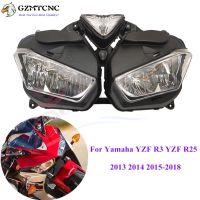 YZF-R3 YZF-R25 13 - 18 Front Headlight Headlamp Assembly Head Light Lamp For Yamaha YZF R3 R25 YZFR3 YZFR25 2013 2014 2015-2018