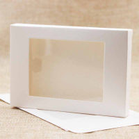 N57H Multi Color Square Clear PVC Window Gift Package Candy Boxes Display Box Krafts Paper Party Arts Favors Wedding Supplies