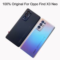 100% Original For Oppo Find X3 Neo 5G Back Battery Cover Housing Glass X3Neo CPH2207 Door Rear Case with Camera Glass Lens Replacement Parts