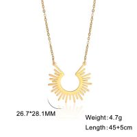 JDY6H Arc Line Shining Pendant Necklace Fashion Women 2022 New Jewelry Stainless Steel Choker Trend Gift