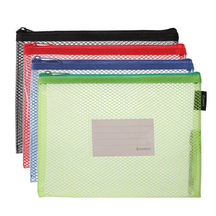 Comix,Clear EVA Zipper Bag A5, ASS File Bag Fashionable Color