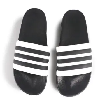 Adidas high fashion black black slippers For women & ladies#K92 | Lazada PH-donghotantheky.vn