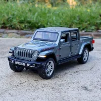 รถจี๊ป1:32 Wrangler โมเดลรถกระบะอัลลอย Diecasts ของเล่นโลหะ Off-Road ยานพาหนะจำลองของขวัญของสะสม