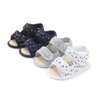 COD SDGREYRTYT (0-2 Years) Summer Boy Infant Baby Sandals Canvas Anti-Slip Soft Sole Outdoors Walk Shoes Toddler Baby Walkers shoes