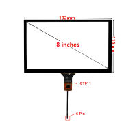 8นิ้ว192มม. * 116มม. GT911 Capacitive Touch Screen Digitizer สำหรับรถ DVD นำทาง touchscree แผง Glass