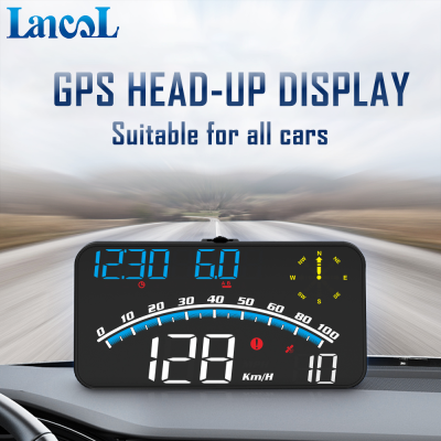 G10 GPs รถยนต์หัวขึ้นแสดง USB รถ HUD โปรเจคเตอร์เครื่องวัดความเร็วด้วยเข็มทิศสัญญาณเตือนภัยอุปกรณ์อิเล็กทรอนิกส์สำหรับรถยนต์ทั้งหมด