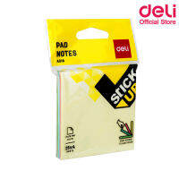 Deli กระดาษโน๊ตกาว (แพ็ค 12 ชิ้น) Sticky Notes A01802 กระดาษโน๊ตกาว โพสต์อิทโน๊ต โพสต์อิทโน๊ตแฟนซี กระดาษโน๊ตกาวแฟนซี กระดาษโน๊ตกาวพาสเทล