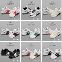 2023 New Valentino Low Top Mens Shoes Suede Stitching Camouflage Sneakers Fashion Casual Womens Shoes