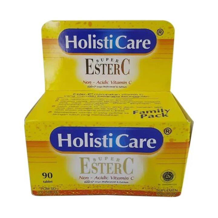 HOLISTICARE Ester C Botol isi 30 Vitamin C Jaga Daya Tahan Tubuh