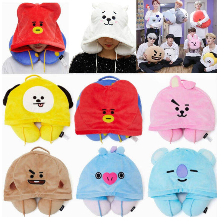 32x30cm Flying UShape Hood Neck Cushion Pillow Plush Soft Travel Hood