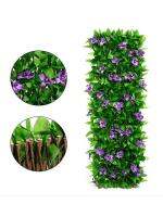 ดอกไม้ประดิษฐ์ wood Green Wall Grass ฉากหลังแผงรั้ว Leave Hedge สำหรับ Office Garden Wall ระเบียง Screen Decor