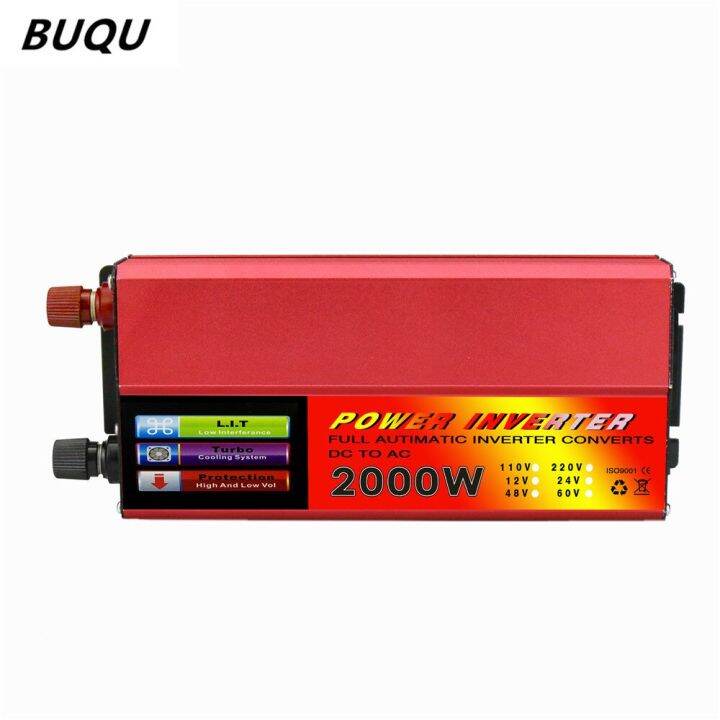 Pure Sine Wave Inverter Dc 12v24v To Ac 110v220v 1000w 2000w Transformer Power Converter Solar 4735