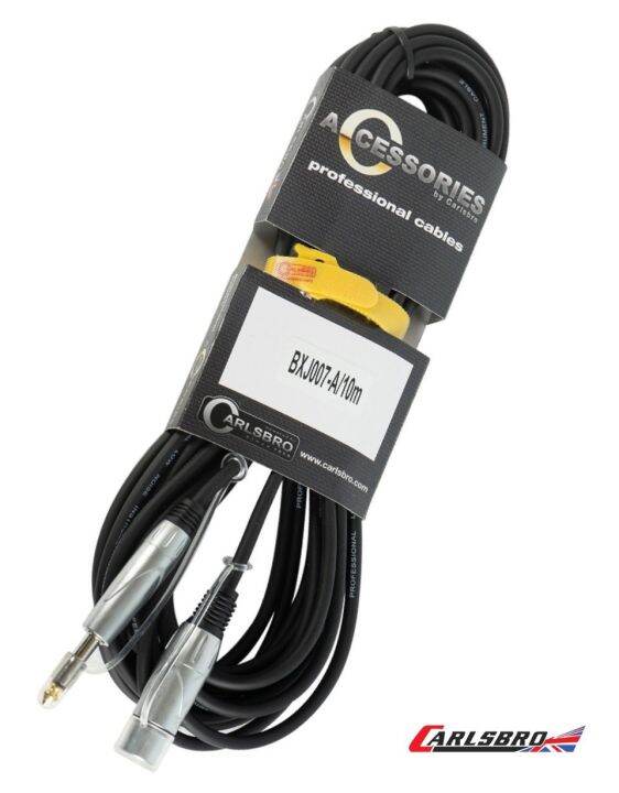 carlsbro-สายไมค์-phone-jack-to-xlr-ตัวเมีย-10-เมตร-รุ่น-bxj007a-10m-phone-jack-to-xlr-female-mic-cable-สายไมโครโฟน-สายแคนนอนตัวเมีย-สายแจ็ค-cannon-แถมฟรีที่รัดสาย