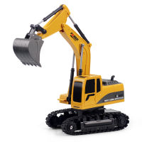 รถแม็คโครบังคับ รถตักดินบังคับ รถก่อสร้าง รถบังคับวิทยุ รถแบคโฮ RC Excavator toy RC Engineering Car ขนาด 1/24