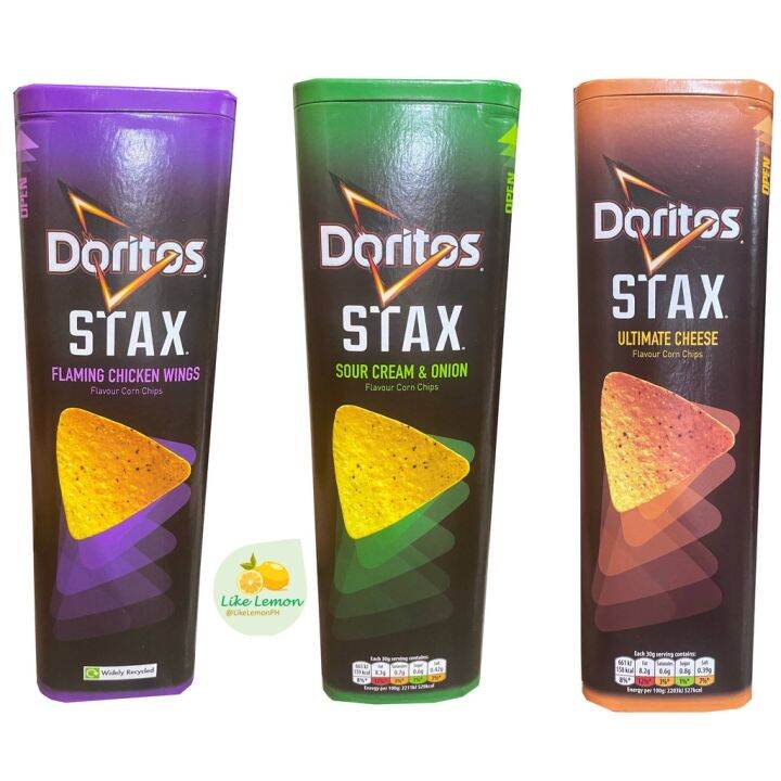 Doritos Stax Ultimate Cheese Sour Cream & Onion Flaming Chicken Wings