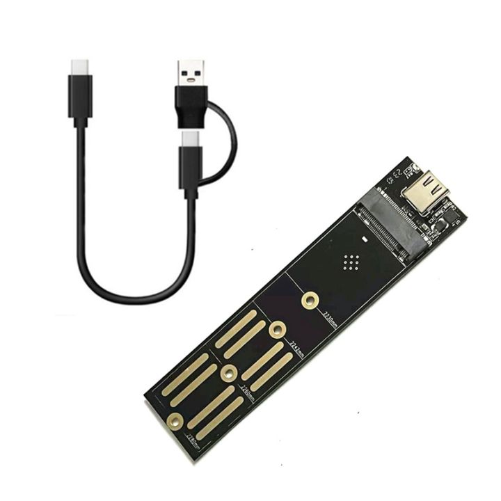 M.2 To USB 3.1 Type C Adaptateur Pcie Nvme SSD M.2 Sata SSD To Usb C Riser  10gbps Dualprotocol Support