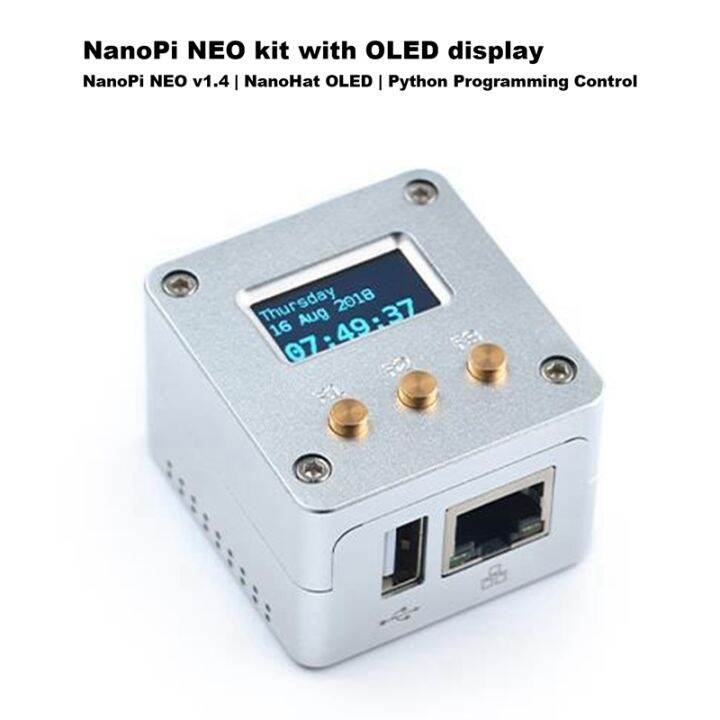 nanopi-neo-oled-display-metal-case-kit-open-source-h3-development-board-ddr3-ram-ubuntu-openwrt-armbian