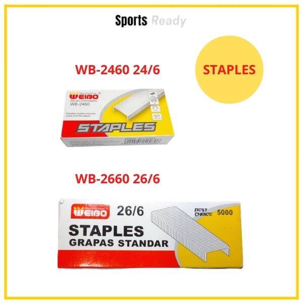 [Aplus] Stationery Stapler Bullets Size 24/6 26/6 Staple Stapler