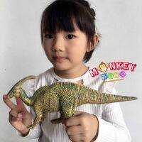 Monkey Toys - โมเดล ไดโนเสาร์ Parasaurolophus เขียว ขนาด 30.00 CM (จากหาดใหญ่)