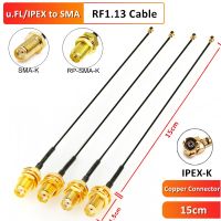 Wholesale SMA Female to uFL u.FL IPX IPEX Coaxial Cable 15cm RP SMA Adapter Assembly RG178 Pigtail RF 1.13mm Coax Cables