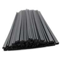 Acrylonitrile Butadiene Styrene ABS Plastic Welding Rods Black Double Round 2.5x5mm 200mm Long