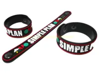 SIMPLE PLAN wristband ริสแบนด์ งานแกะขึ้นโมล ปั้มนูน สองชั้น สวยงาม คุณภาพสุดๆ วัสดุ ยางซิลิโคน เกรดพรีเมี่ยม ปั๊มนูน พรีเมี่ยม 2-3 วันรับของ SPN404NNN