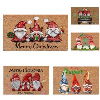 【hot】 Bedroom Entrance Door Floor Decoration Anti-slip Cartoon Claus