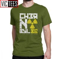 ernobyl 86 Men T Shirt Disaster Nuclear Russia Ukraine Radioactive Cccp Funny Tees T-Shirt Pure Cotton Tops