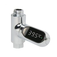 【hot】¤卍◈  Display Temperature Electricity Shower Thermometer Degrees Rotation