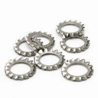 M2.5/M3/M4/M5/M6/M8/M10-M30 DIN6798A Eksternal Bergerigi Kunci Mesin Cuci 304 Stainless baja External Toothed Gasket Washer