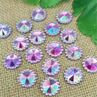 12มิลลิเมตร150pcsab flatback rhinestone และคริสตัลอะคริลิหิน Rhinestone DIY เสื้อผ้างานฝีมือ