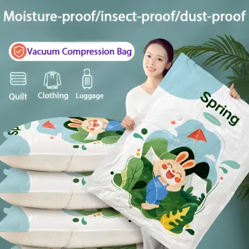 1pc Vacuum Compression Bag, Travel Storage Bags For Clothing - Compression  Bags For Travel - No Vacuum Or Pump Bags - Save Space In Luggage  Accessories