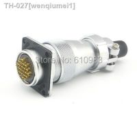 ☍♟ WS28 4 Hole 26pin 28mm Plug XLR Aviation Panel Mount Socket Receptacle Wire Connector