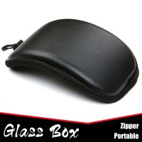 Skiing Snowboard Glasses Eyewear Box Zipper Hard Case Bag Portable Ski Snow Goggle Protector Case (Without Goggles)