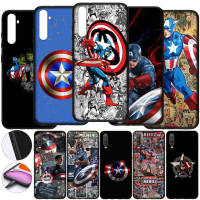 ปก เคสโทรศัพท์ HC25 Captain America Shield Marvel Hero อ่อนนุ่ม ซิลิโคน Coque หรับ Xiaomi Redmi Note 11 9 10 8 Pro 9A 9S 9T 9C 10S 10A Note9 Note10 Note11 10C 9Pro 10Pro 11S Poco X3 NFC Pro Phone Casing