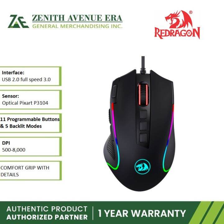 Redragon Predator M612 RGB Gaming Mouse | Lazada PH