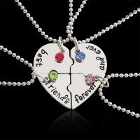 【DT】hot！ Best Friend 4 Piece Set Necklace Female Pendant Choker Fashion  Men And Jewelry 2021