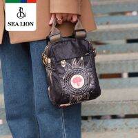 Sea lion2023 new mobile phone bag printed vertical multi-layer fashion versatile single shoulder portable crossbody